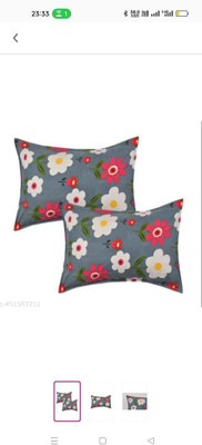 THF Cotton Cushions Cover(16 cm*16 cm, Pack of 5, Multicolor)