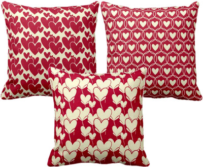 TheYaYaCafe Canvas Cushions Cover(30.48 cm*30.48 cm, Pack of 3, Multicolor)