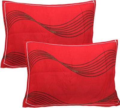 Pisaganj Cotton Cushions & Pillows Cover(Pack of 2, 43 cm*68 cm, Red)