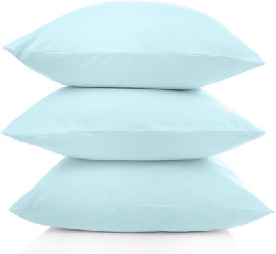 BIRDWING Plain Cushions Cover(Pack of 3, 51 cm*51 cm, Blue)