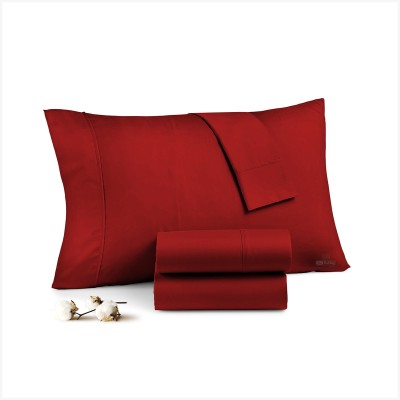 SGI Bedding Plain Pillows Cover(Pack of 2, 46 cm*68 cm, Maroon)