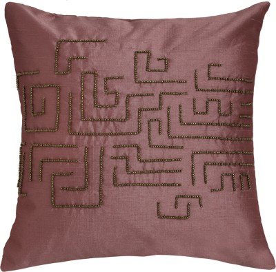 Alina decor Embroidered Cushions & Pillows Cover(Pack of 2, 40 cm*40 cm, Pink)
