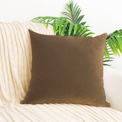 Home Stylish Velvet Cushions Cover(40 cm*40 cm, Brown)