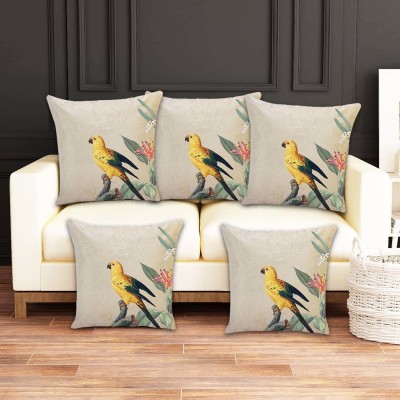 AWANI TRENDS Printed Cushions & Pillows Cover(Pack of 5, 40 cm*40 cm, Multicolor)