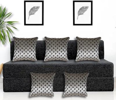 Cherry Homes Geometric Cushions Cover(Pack of 5, 40 cm*40 cm, Beige)