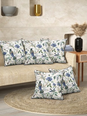 EasyGoods Floral Cushions & Pillows Cover(Pack of 3, 40 cm*40 cm, White)
