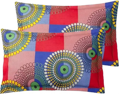 KITTUZ KRAFT Microfiber Pillows Cover(42 cm*68 cm, Pack of 2, Red)