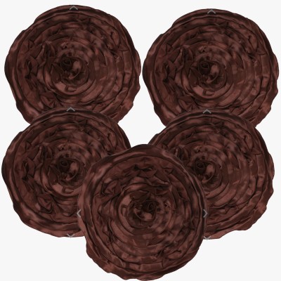 Decorline Floral Cushions & Pillows Cover(Pack of 5, 40 cm*40 cm, Brown)