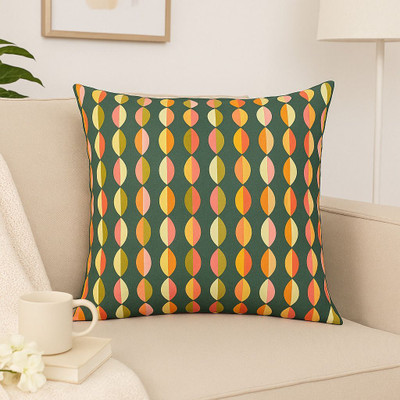 sidrahomestyles Polyester Cushions & Pillows Cover(Pack of 5, 40 cm*40 cm, Dark Green)