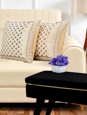 Freshfromloom Velvet Cushions & Pillows Cover(Pack of 2, 60.96 cm*60.96 cm, Beige)