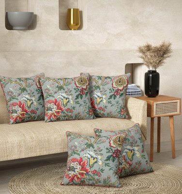 EasyGoods Cotton Cushions & Pillows Cover(Pack of 5, 41 cm*41 cm, Multicolor)