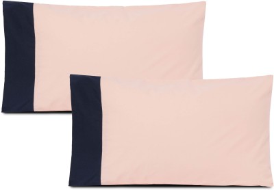 10club Plain Pillows Cover(Pack of 2, 68.58 cm*43.18 cm, Peach, Blue)