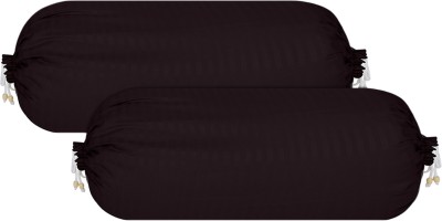 KUBER INDUSTRIES Cotton Bolsters Cover(Pack of 2, 80 cm*40 cm, Black)