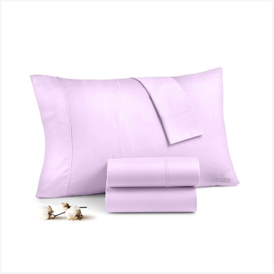 comfort beddings Cotton Cushions & Pillows Cover(Pack of 2, 46 cm*69 cm, Lavender)