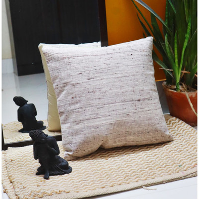 BELOOMS Cotton Cushions & Pillows Cover(40.64 cm*40.64 cm, Pack of 5, White)