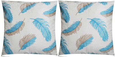 Hims Polyester Cushions Cover(25 cm*25 cm, Pack of 2, Blue)