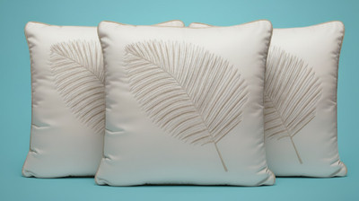 Vornexa Velvet Cushions & Pillows Cover(40 cm*40 cm, Pack of 3, White)