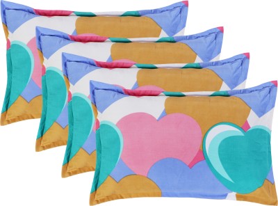 Homerica Printed Pillows Cover(Pack of 4, 45.72 cm*71.12 cm, Multicolor)
