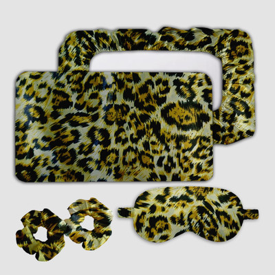 Avirons Silk Pillows Cover(46 cm*72 cm, Pack of 2, Black, Yellow)