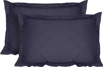 VHC Cotton Pillows Cover(65 cm*35 cm, Pack of 2, Blue)
