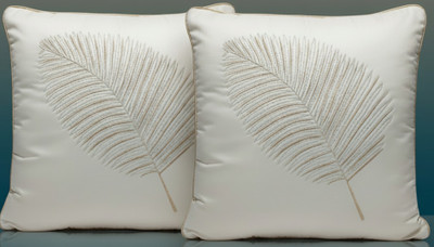 Vornexa Velvet Cushions & Pillows Cover(40 cm*40 cm, Pack of 2, White)