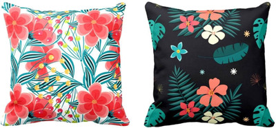 TheYaYaCafe Cotton Cushions Cover(50 cm*50 cm, Pack of 2, Multicolor)