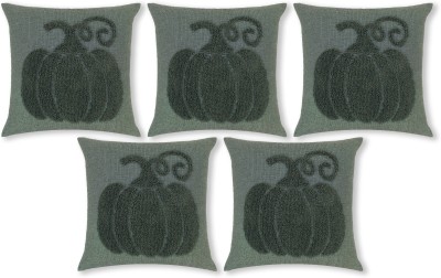 AMITRA Cotton Cushions & Pillows Cover(Pack of 5, 46 cm*46 cm, Green)