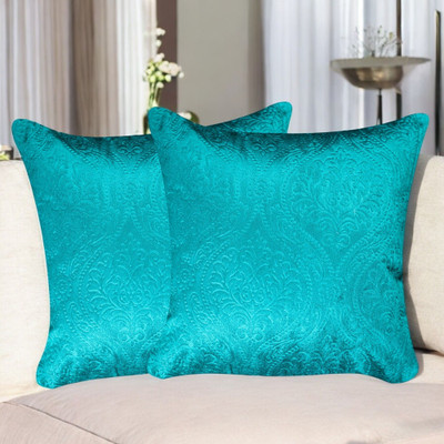 Rathoretex Velvet Cushions Cover(40.64 cm*40.64 cm, Pack of 2, Light Green, Light Blue)
