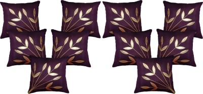 India Furnish Polyester, Dupion Silk Cushions & Pillows Cover(Pack of 10, 40 cm*40 cm, Purple)