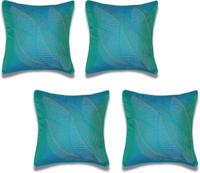 yamunoshtu Embroidered Cushions & Pillows Cover(Pack of 4, 40 cm*40 cm, Dark Green)