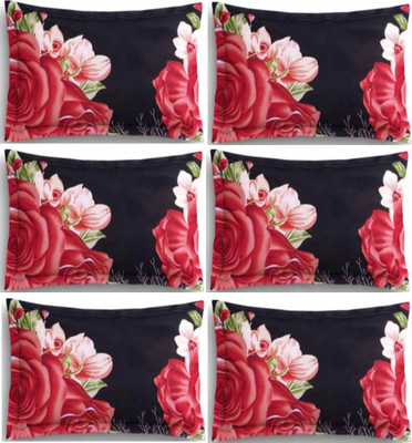 ZCI Cotton Pillows Cover(43 cm*68 cm, Pack of 6, Multicolor)