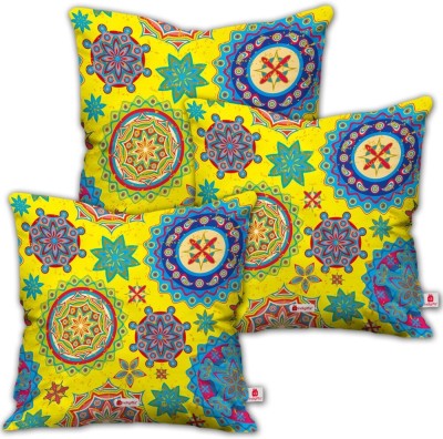 Indigifts Satin Cushions Cover(Pack of 3, 40 cm*40 cm, Multicolor)