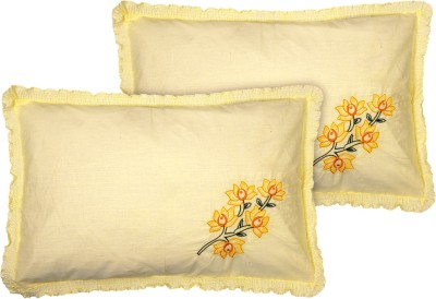 KUBER INDUSTRIES Cotton Pillows Cover(Pack of 2, 51 cm*74 cm, Yellow)