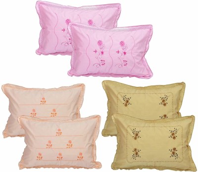 Shri Krishana Fabrics Cotton Pillows Cover(Pack of 6, 45 cm*65 cm, Yellow)