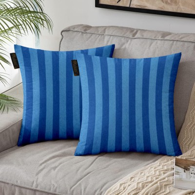 Lushomes Polyester Cushions Cover(Pack of 2, 60 cm*60 cm, Dark Blue)