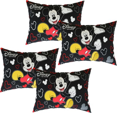 KUBER INDUSTRIES Silk Pillows Cover(Pack of 4, 65 cm*41 cm, Black)