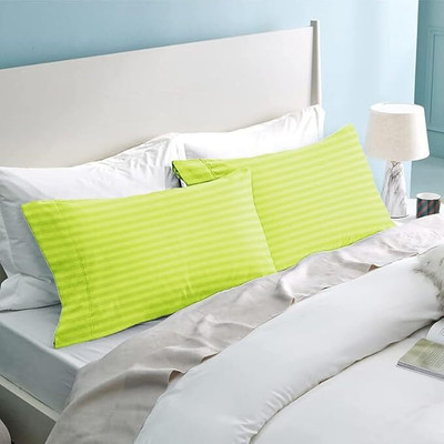 Versatile Store Cotton Pillows Cover(46 cm*69 cm, Pack of 2, Light Green)