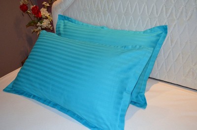 Trance Home Linen Cotton Pillows Cover(Pack of 2, 43.18 cm*63.5 cm, Blue)