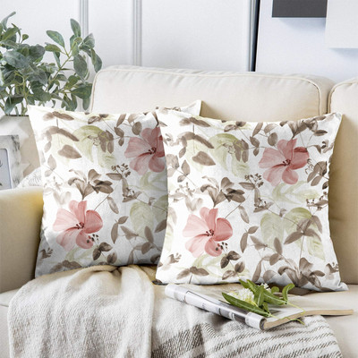 Casableu Polyester Cushions & Pillows Cover(Pack of 2, 40.64 cm*40.64 cm, Pink)