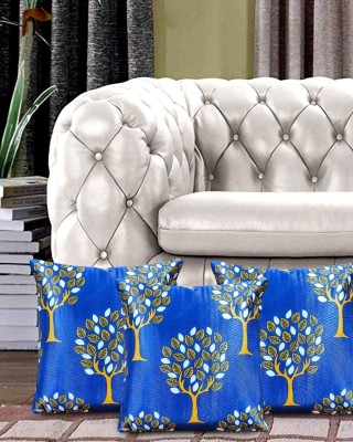Comfort House Floral Cushions Cover(Pack of 3, 31 cm*31 cm, Blue)
