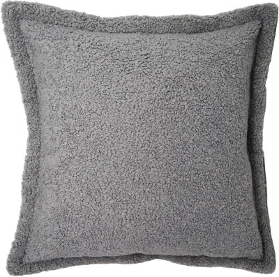 CHANN STUDIO Plain Cushions & Pillows Cover(18 cm*18 cm, Grey)