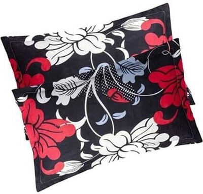 Supreme Home Collective Microfiber Pillows Cover(40 cm*66 cm, Pack of 2, Black)