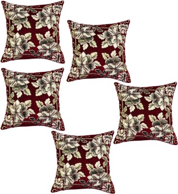 RP DECORATION Self Design Cushions Cover(Pack of 5, 40 cm*40 cm, Multicolor)