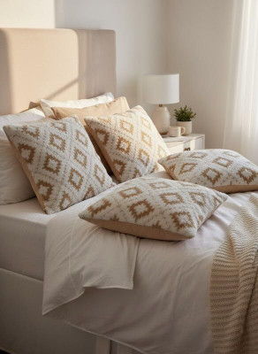 Casanest Cotton Cushions Cover(Pack of 5, 41 cm*41 cm, Multicolor)