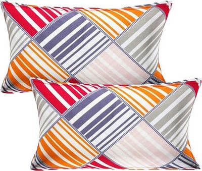 KITTUZ KRAFT Microfiber Pillows Cover(42 cm*68 cm, Pack of 2, Multicolor)