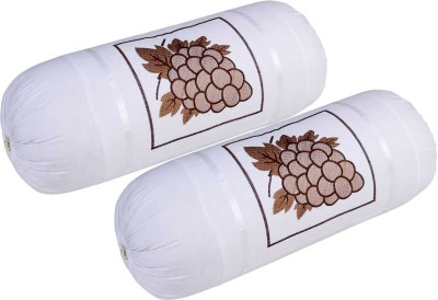 manvicreations Cotton Bolsters Cover(Pack of 2, 40 cm*75 cm, White)