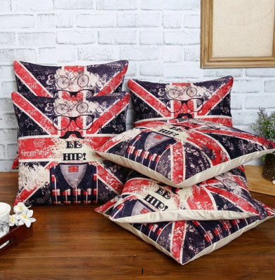 ROMEE Velvet Cushions & Pillows Cover(40 cm*40 cm, Pack of 5, Blue)