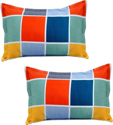 RRB TEXTILE Abstract Pillows Cover(Pack of 2, 50 cm*75 cm, Multicolor)