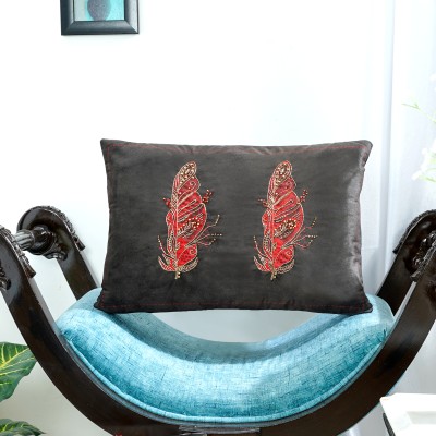 Mid July Velvet Cushions & Pillows Cover(30.48 cm*45 cm, Red)