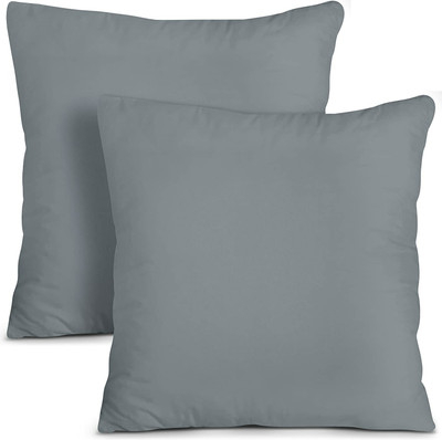 Slatters Be Royal Store Microfibre Solid Chair Pad Pack of 2(Grey)